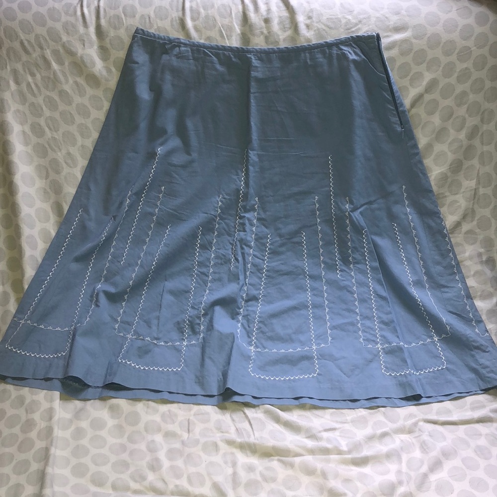 Ann Taylor 100% cotton midi skirt